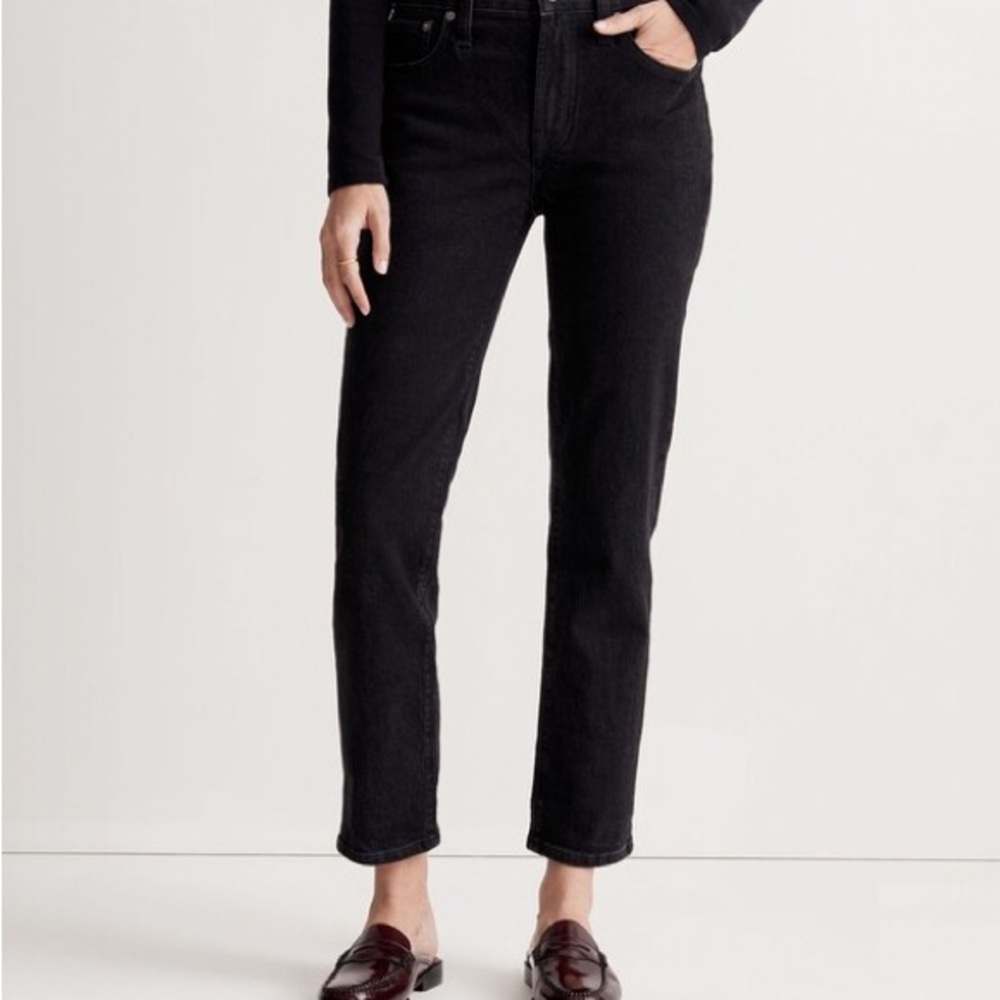 Madewell Mid Rise Perfect Vintage Jean $128 Retail Black Sold Out!! NEW WITH TAG